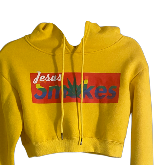 Smokes Cropped Hoodie