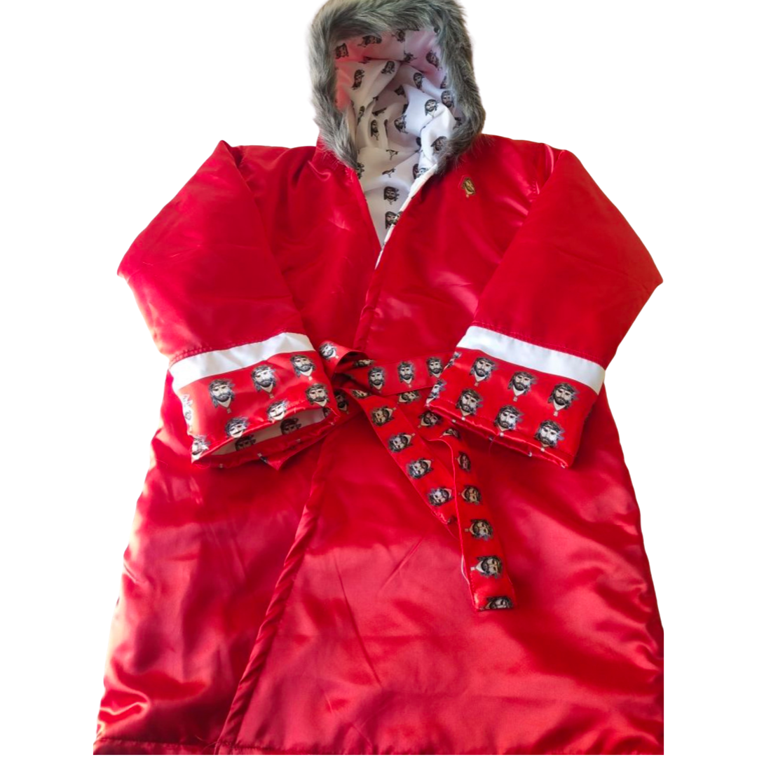 Satin Robe - Red