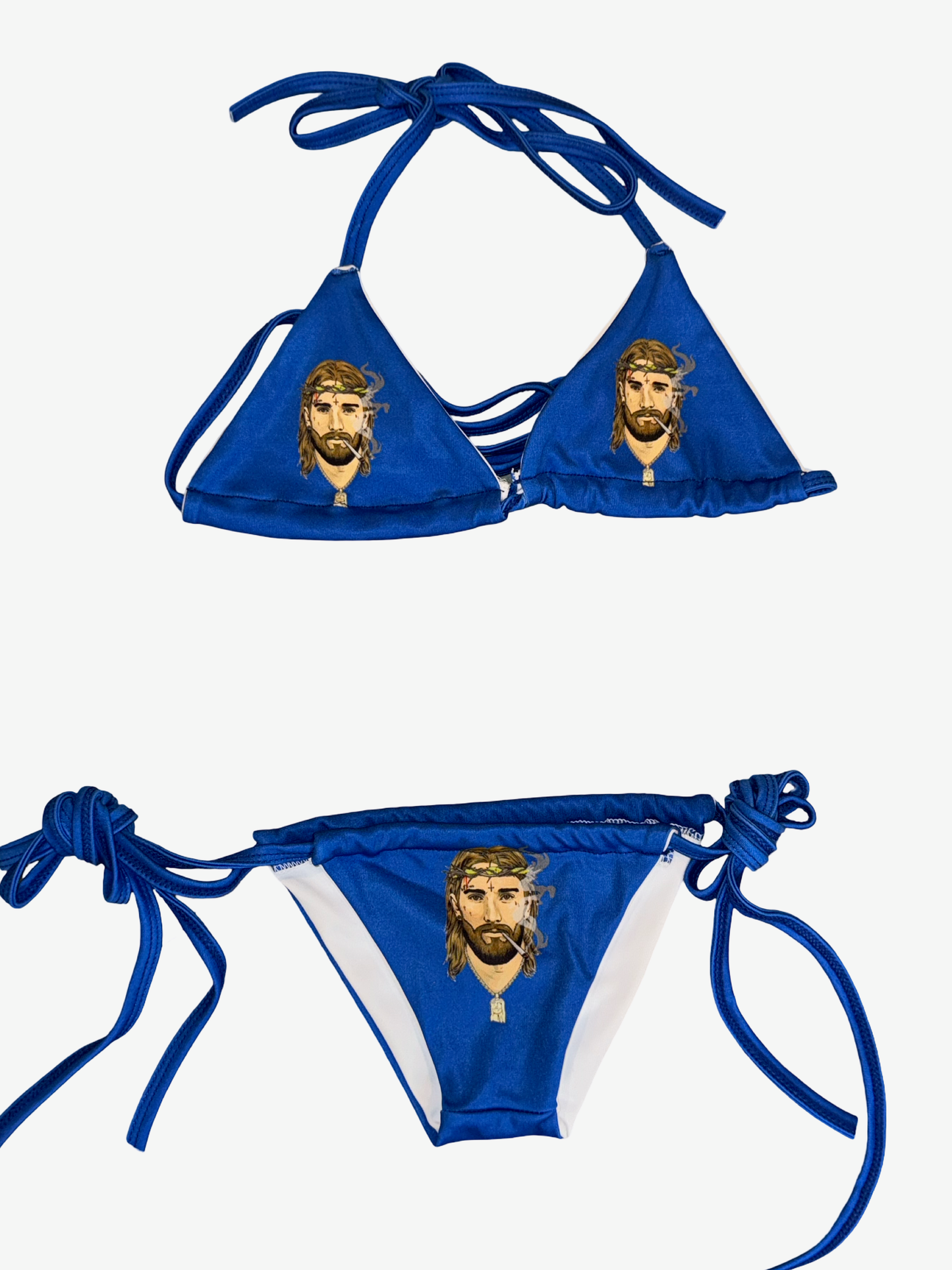Bold Logo Bikini - Blue