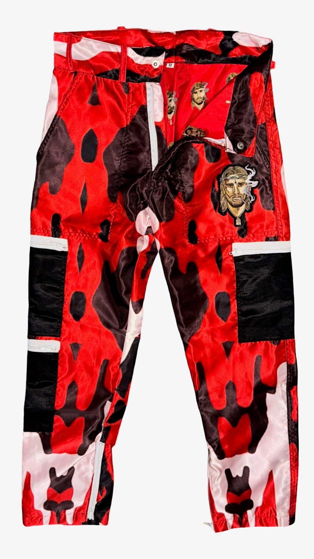 Parachute Pants - Red & Black