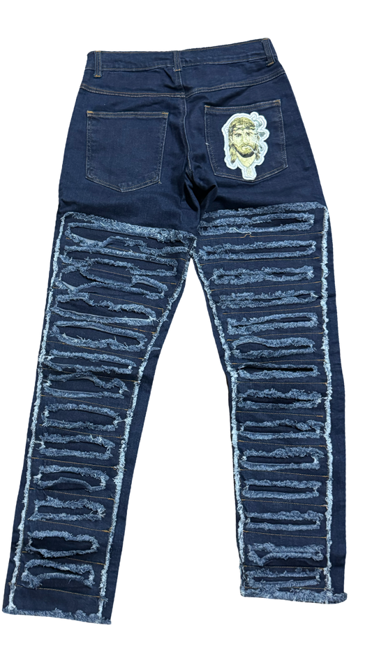 Holy Stitch Jeans - Blue