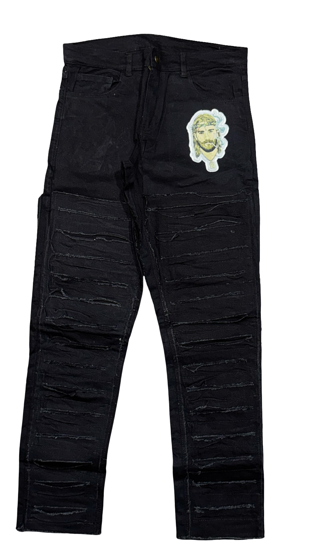 Holy Stitch Jeans - Black
