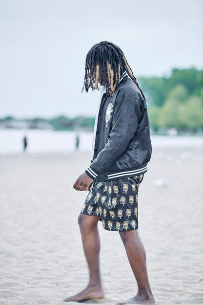 Bomber Jacket - Black on Black