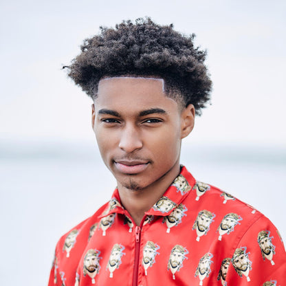 Satin Shirt & Short Combo - Cherry Red