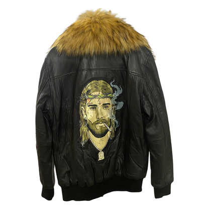 Premium Leather & Fur Jacket