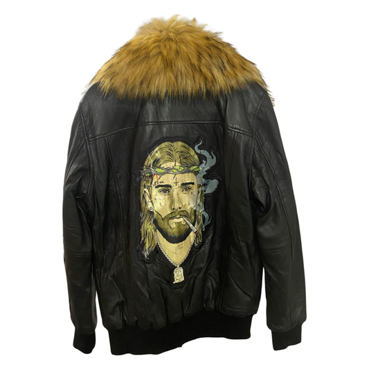 Premium Leather & Fur Jacket