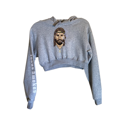 Classic Cropped Hoodie - Gray