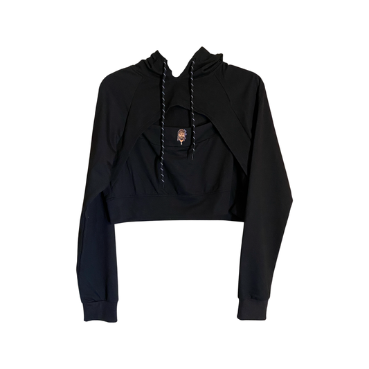 OG Cropped Hoodie - Black