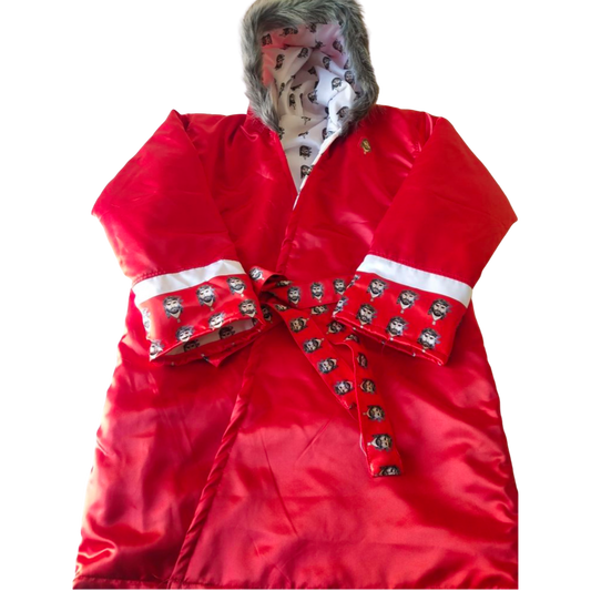 Satin Robe - Red