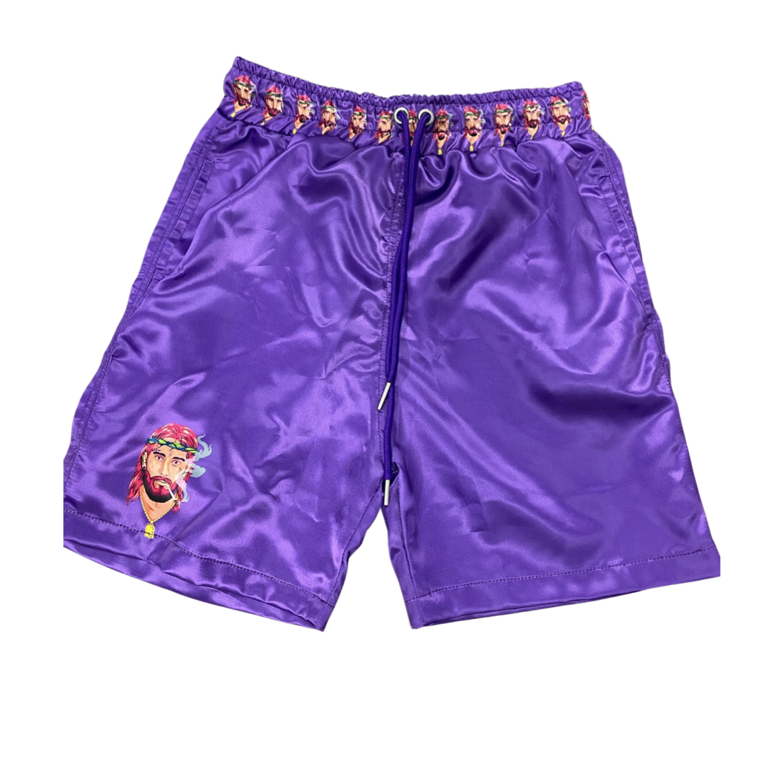 Signature Band Shorts - Purple