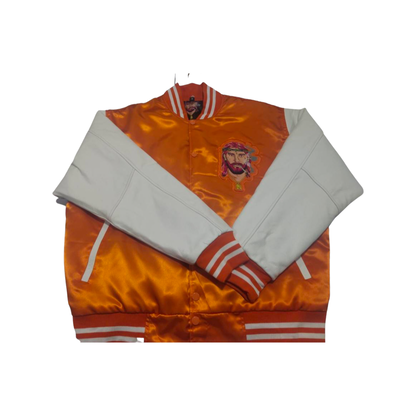 Signature Varsity Jacket - Orange & White