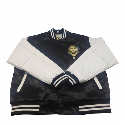 Signature Varsity Jacket - Black & White