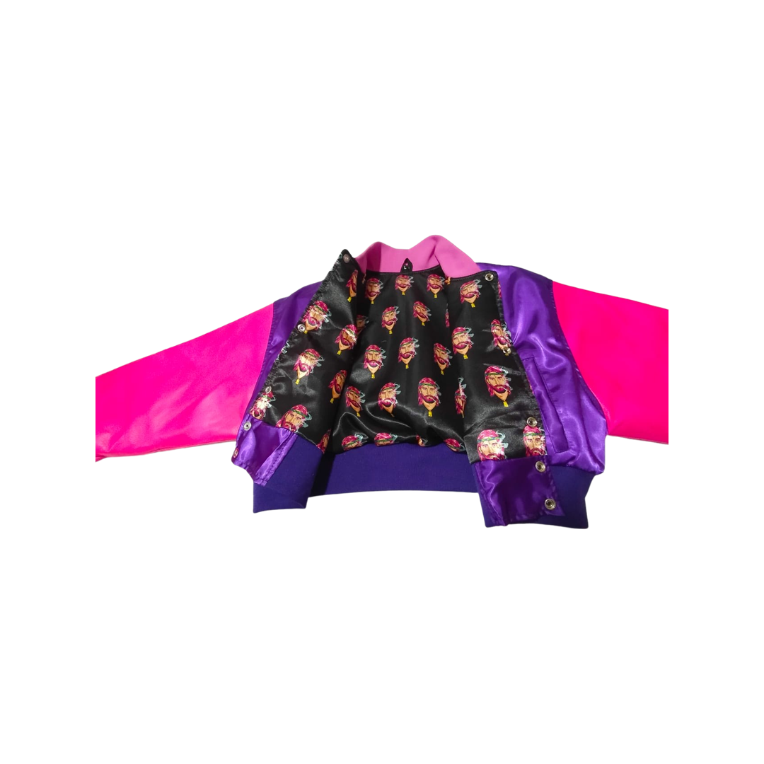 Bomber Jacket - Purple & Pink