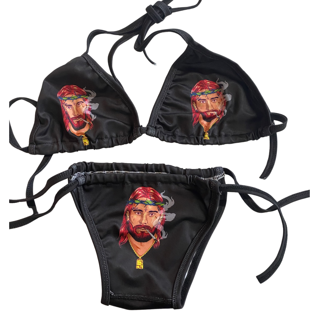 Bold Logo Bikini - Black