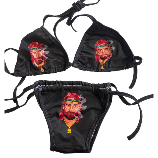 Bold Logo Bikini - Black