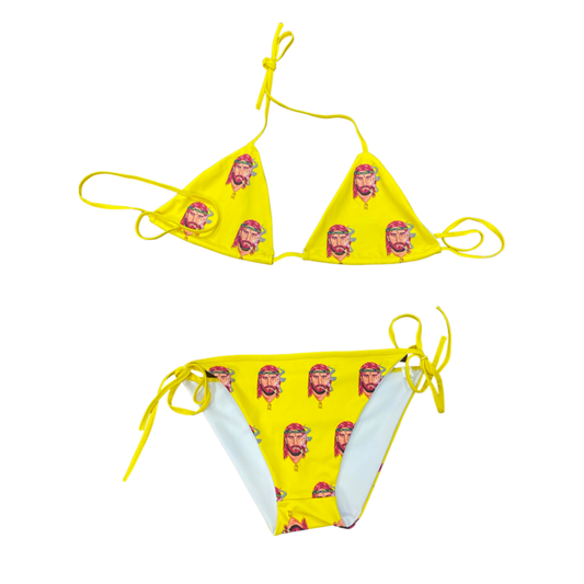 All-Over Logo Bikini - Yellow