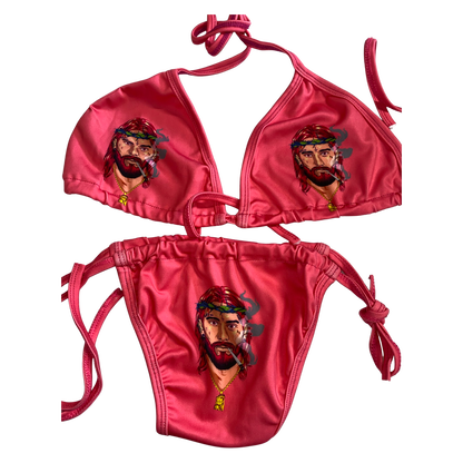 Bold Logo Bikini - Cherry Red