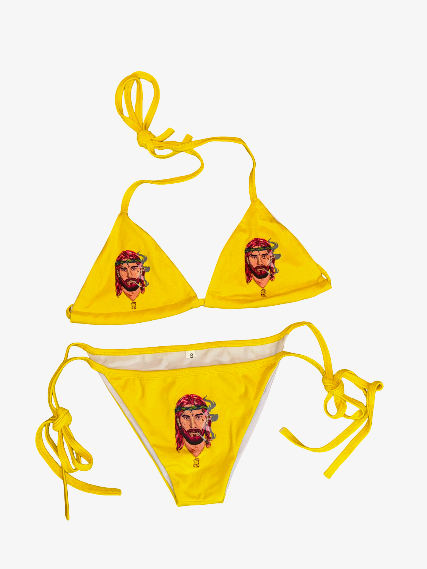 Bold Logo Bikini - Yellow