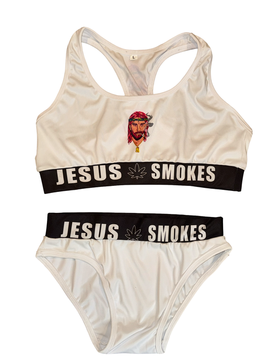 Smokin Sports Bra Set - White