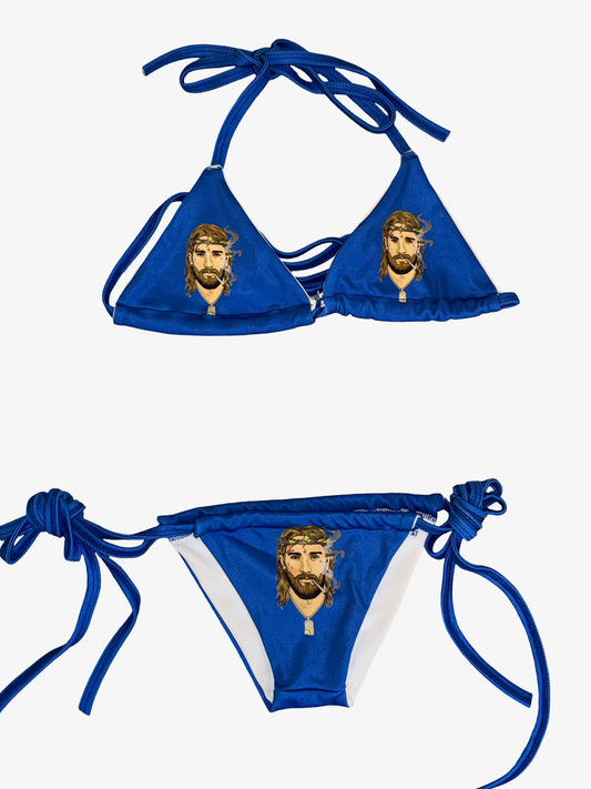 Bold Logo Bikini - Blue