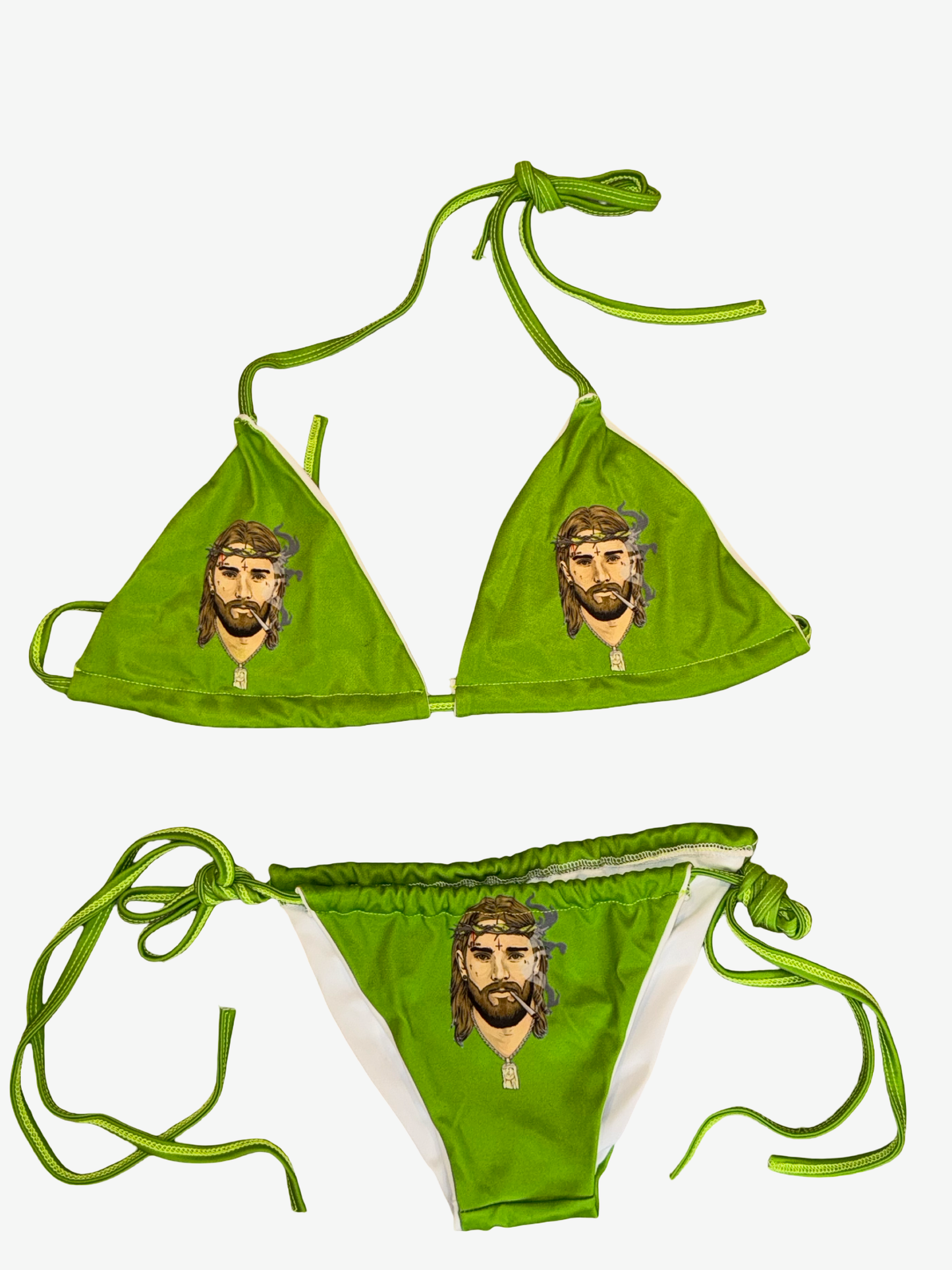 Bold Logo Bikini - Green