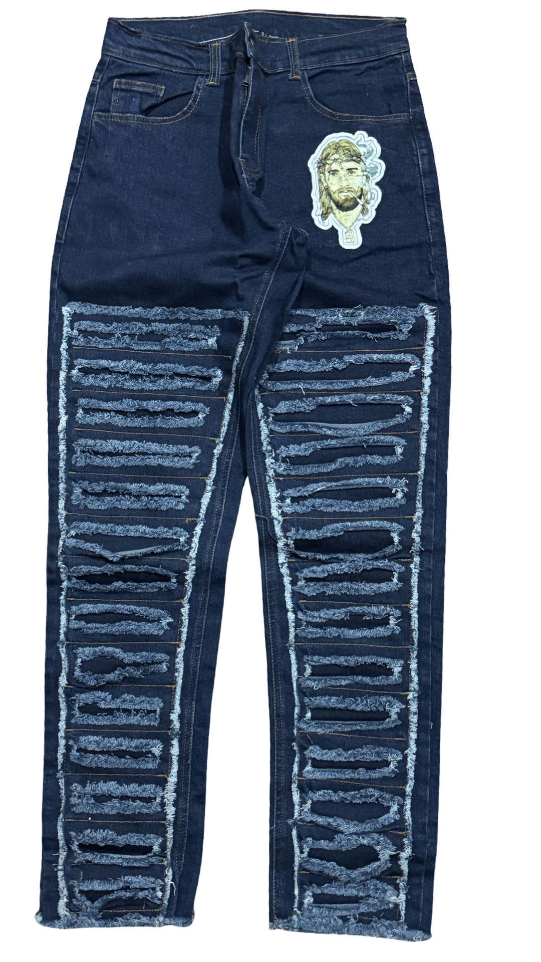 Holy Stitch Jeans - Blue