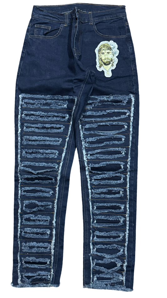 Holy Stitch Jeans - Blue