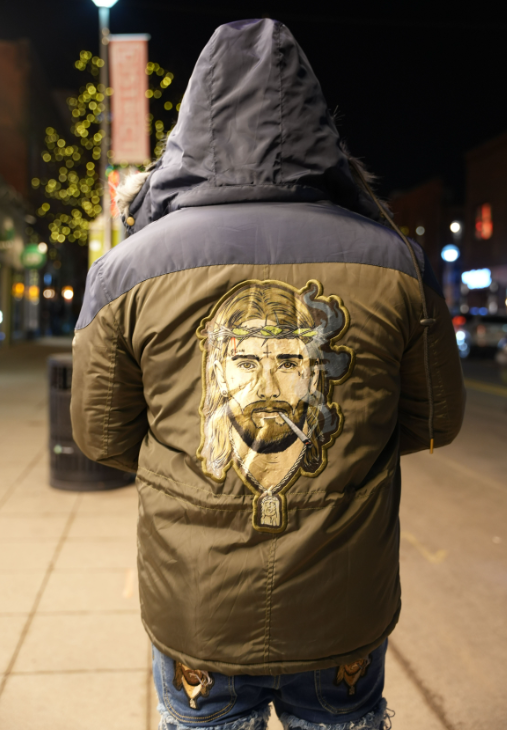 Jesus Smokes Winter Coat