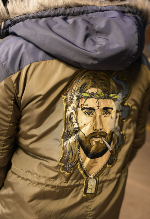 Jesus Smokes Winter Coat