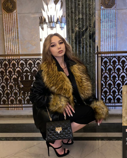 Premium Leather & Fur Jacket