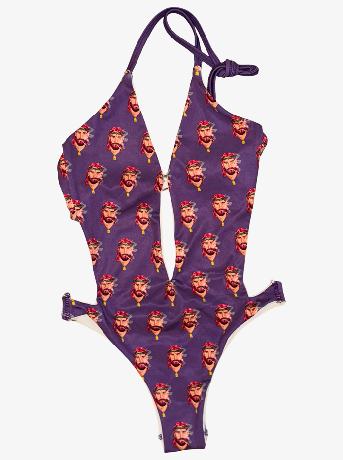 One-Piece Swimsuit - Purple