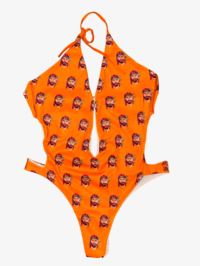 One-Piece Swimsuit - Orange