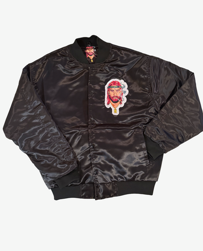 Bomber Jacket - Black & Pink