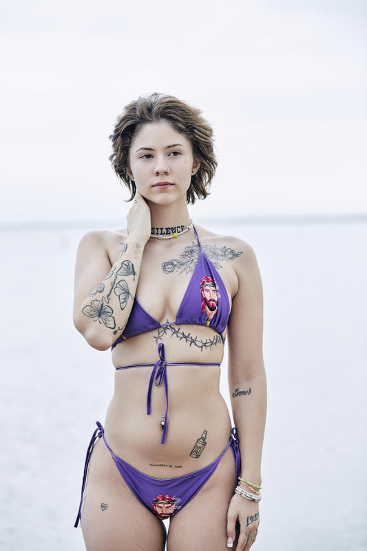 Bold Logo Bikini - Purple