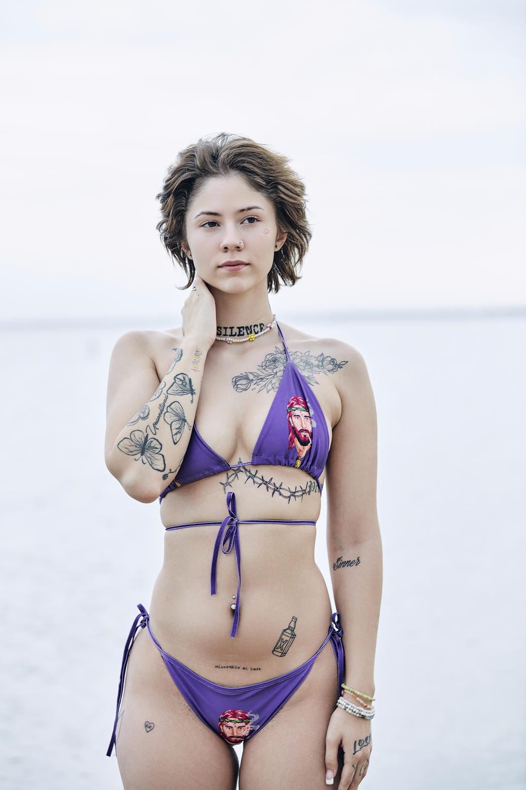 Bold Logo Bikini - Green